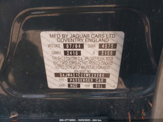 2005 JAGUAR X-TYPE SAJWA51C25WE29209 Photo 8