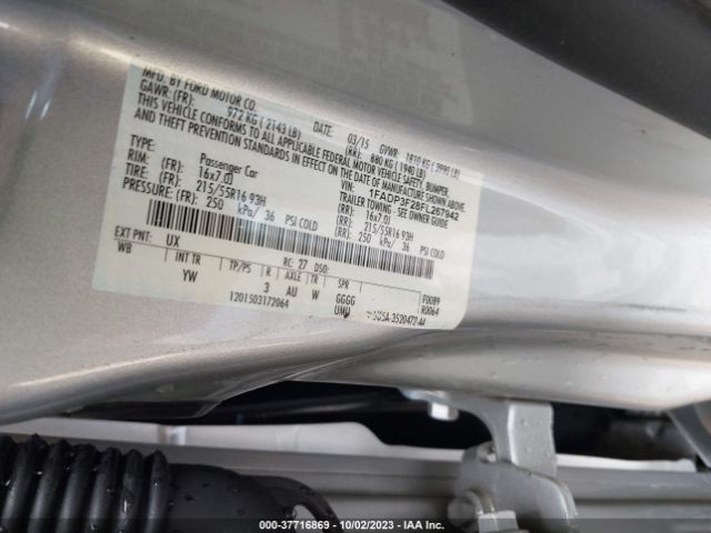 1FADP3F28FL267942 Ford FOCUS SE