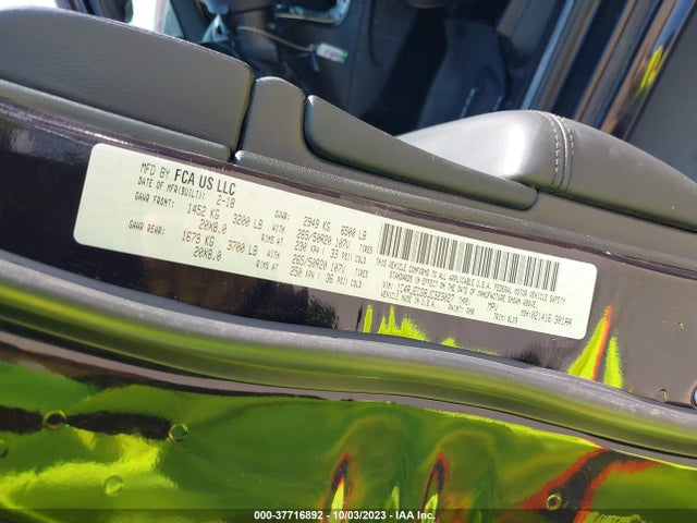 1C4RJECG8JC323027 Jeep Grand Cherokee High Altitude