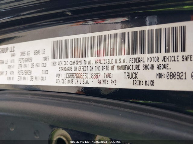 1C6RR7GG6ES118887 RAM 1500 Big Horn