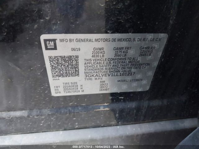 3GKALVEV1LL101217 GMC Terrain Slt