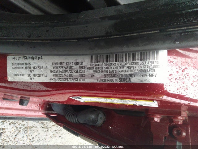 2016 FIAT 500L ZFBCFADH1GZ037617 Photo 8