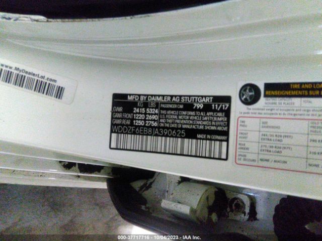 2018 MERCEDES-BENZ E-CLASS WDDZF6EB8JA390625 Photo 8