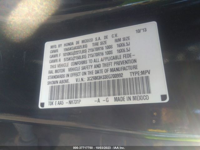 3CZRM3H33EG700992 Honda CR-V LX