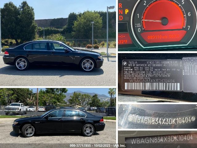2003 BMW 7 SERIES wbagn834x3dk10404 Photo 8
