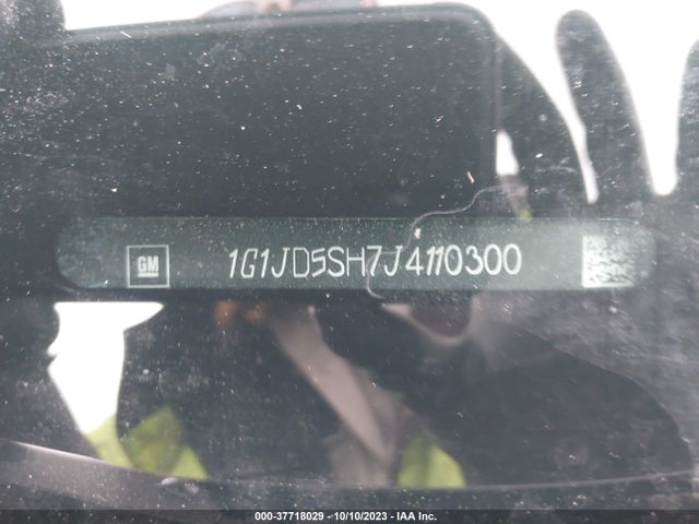 Chevrolet SONIC LT 2018 1G1JD5SH7J4110300 Image 9