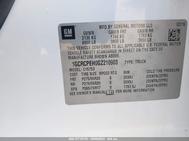 Chevrolet Silverado 1500 Custom 2016 1GCRCPEH0GZ210903 Image 9