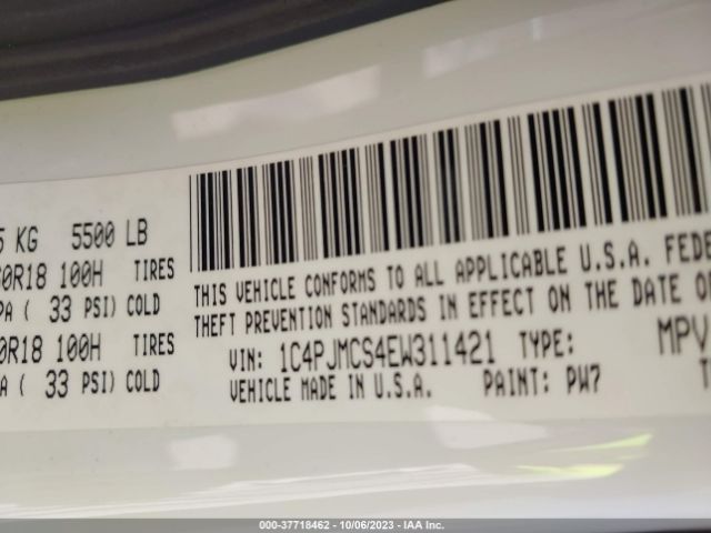 1C4PJMCS4EW311421 Jeep Cherokee Altitude