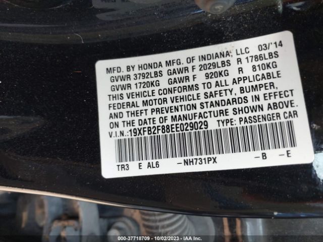 19XFB2F88EE029029 Honda Civic Sedan Ex