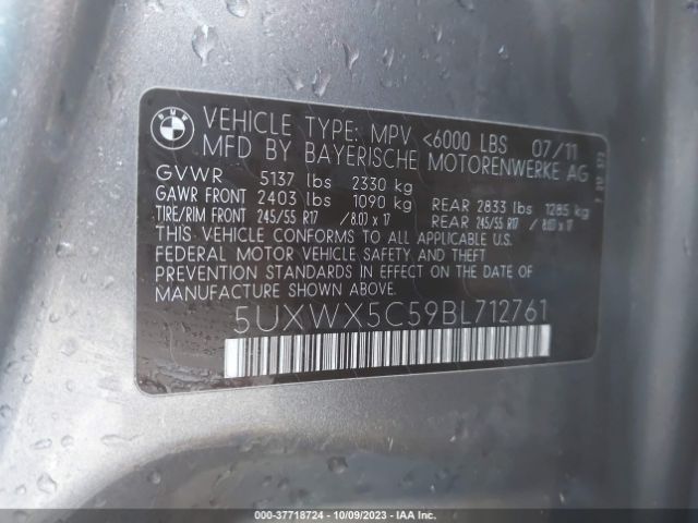 2011 BMW X3 5UXWX5C59BL712761 Photo 8