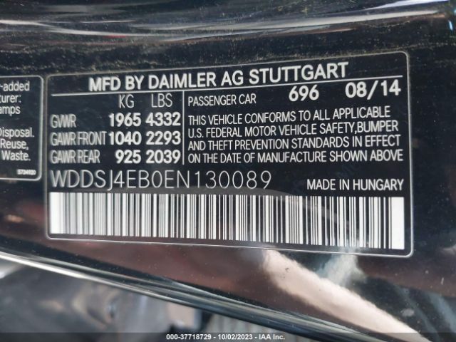 WDDSJ4EB0EN130089 Mercedes-Benz Cla-class Cla 250
