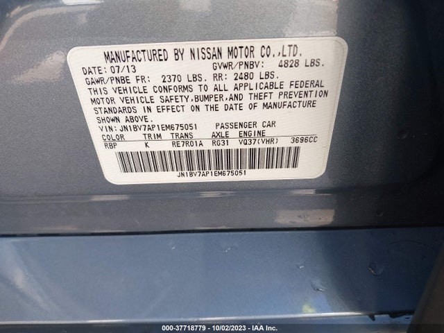 JN1BV7AP1EM675051 Infiniti Q50 Premium