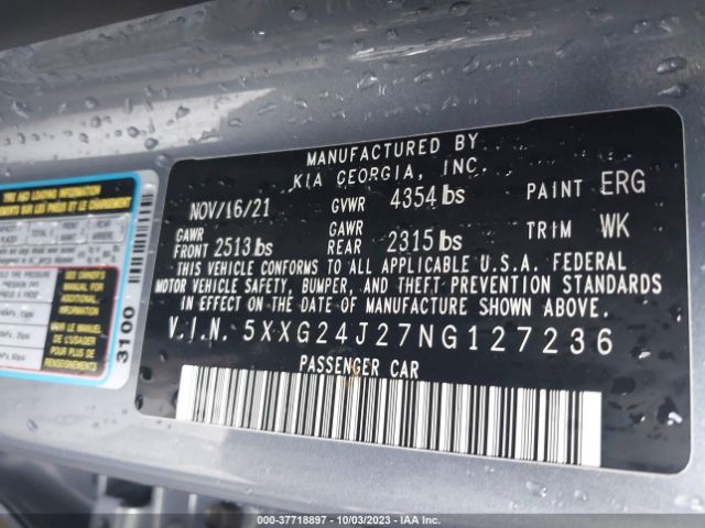 5XXG24J27NG127236 KIA K5 LX