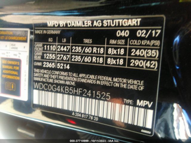 WDC0G4KB5HF241525 Mercedes-Benz Glc Glc 300