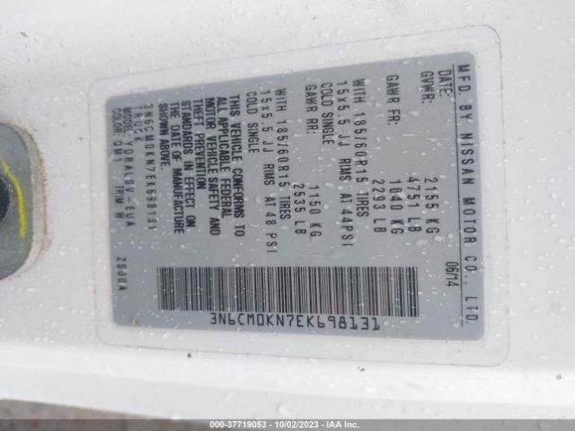 3N6CM0KN7EK698131 Nissan NV200 SV