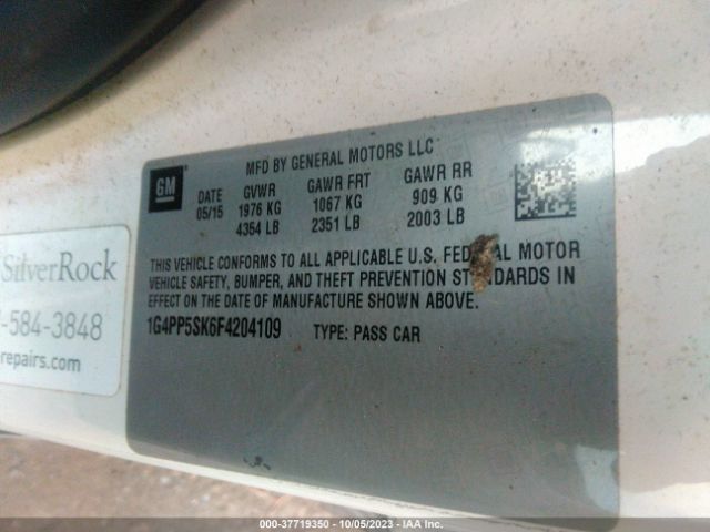 1G4PP5SK6F4204109 Buick Verano