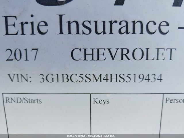Chevrolet Cruze Ls Auto 2017 3G1BC5SM4HS519434 Image 9