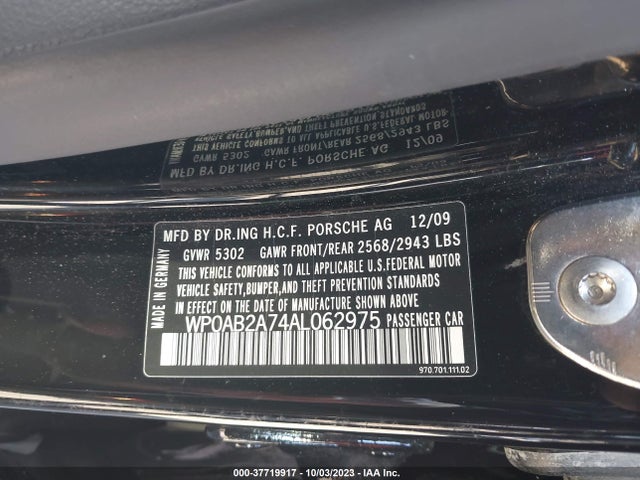 2010 PORSCHE PANAMERA WP0AB2A74AL062975 Photo 8