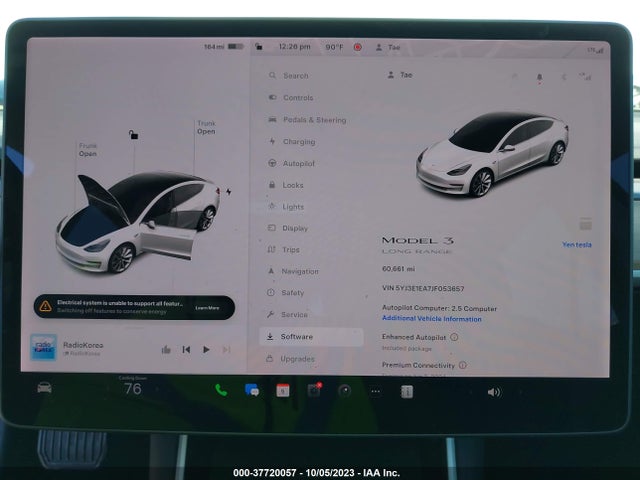 Tesla Model 3 Range Battery 2018 5YJ3E1EA7JF053657 Image 7