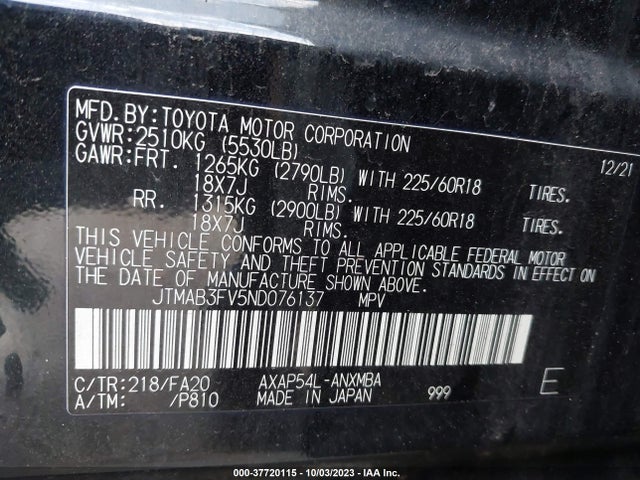 Toyota Rav4 Prime Se 2022 JTMAB3FV5ND076137 Image 9