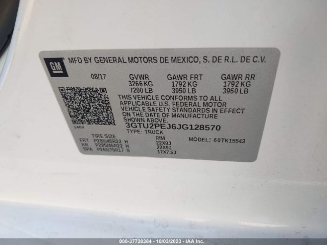 3GTU2PEJ6JG128570 GMC Sierra 1500 Denali