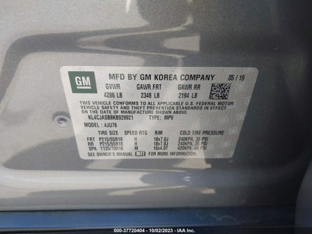 KL4CJASB8KB929921 Buick Encore Preferred