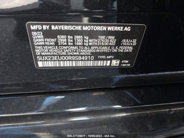 5UX23EU00R9S84910 BMW X5 Xdrive40i