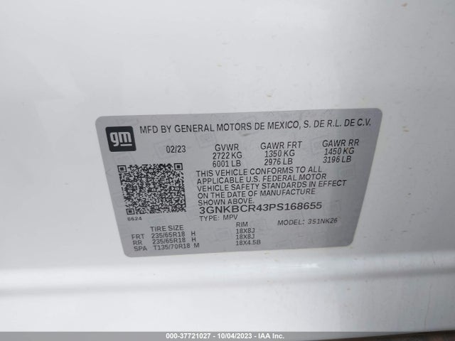 Chevrolet Blazer Lt 2023 3GNKBCR43PS168655 Image 9