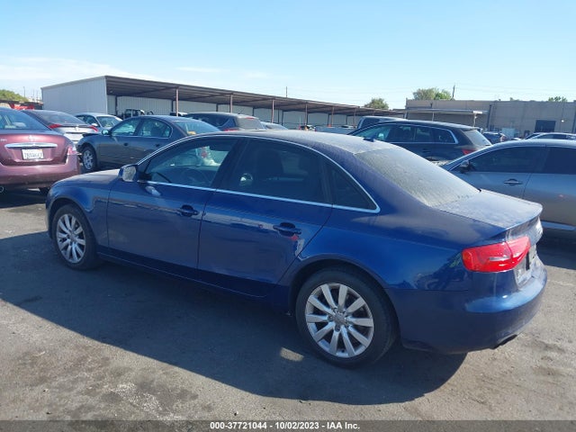 2013 AUDI A4 PREMIUM VIN: WAUAFAFL4DA123209