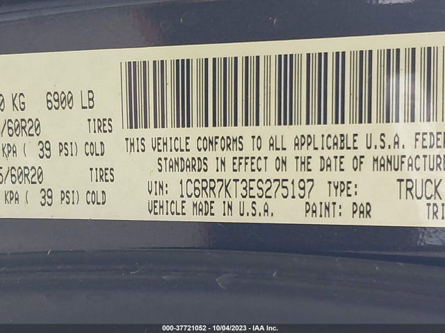 RAM 1500 Express 2014 1C6RR7KT3ES275197 Image 9