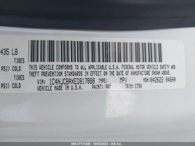 1C4NJCBAXED817888 Jeep Compass Sport