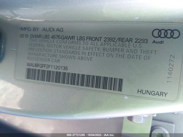 WAUBFGFF2F1120135 Audi S3/a3 2.0t Premium