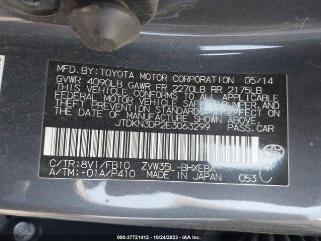 JTDKN3DP2E3063299 Toyota Prius Plug-in Advanced