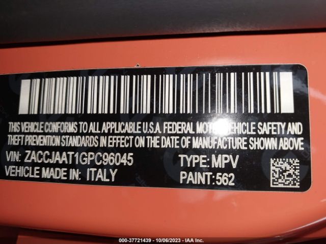 ZACCJAAT1GPC96045 Jeep Renegade Sport