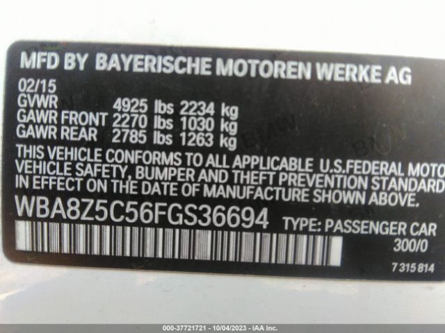 WBA8Z5C56FGS36694 BMW 3 Series Gran Turismo 328i Xdrive