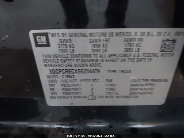 Chevrolet Silverado 1500 Lt 2014 3GCPCRECXEG204479 Image 9