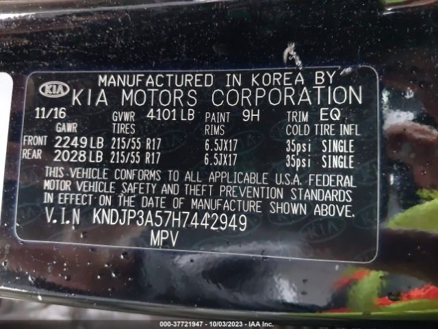 KNDJP3A57H7442949 KIA SOUL +