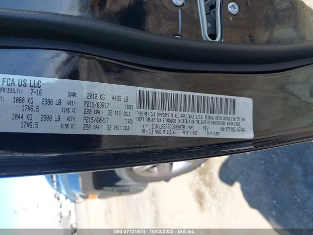 1C4NJPBA0GD805078 Jeep Patriot Sport Se