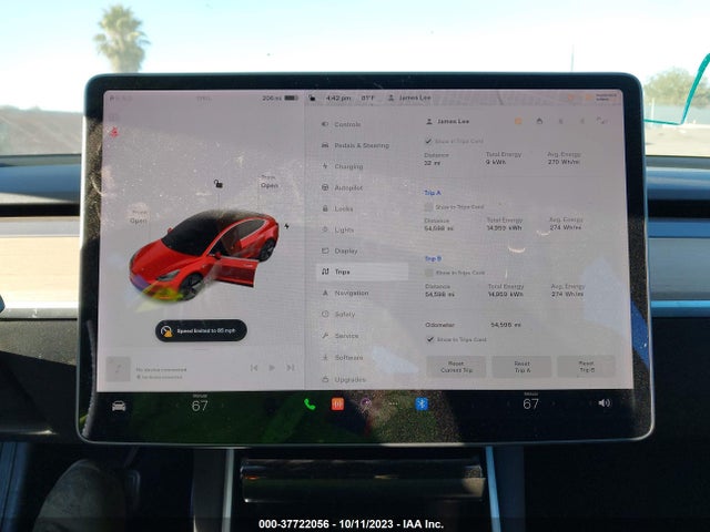 Tesla Model 3 Long Range/performance 2019 5YJ3E1EB0KF482195 Image 17
