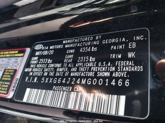 2021 KIA K5 5XXG64J24MG001466 Photo 8