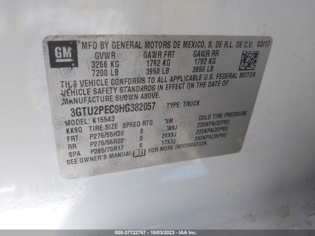 3GTU2PEC9HG382057 GMC Sierra 1500 Denali