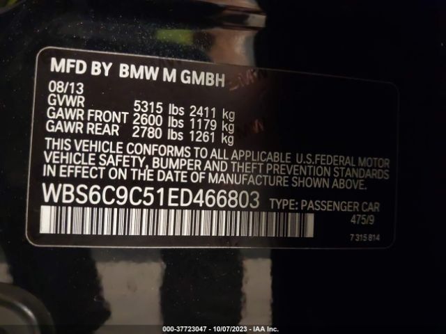 WBS6C9C51ED466803 BMW M6