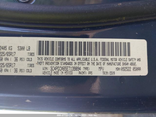 3C4PDCAB5ET139894 Dodge Journey American Value Pkg