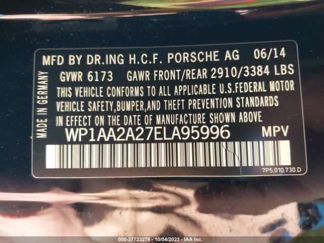 2014 PORSCHE CAYENNE WP1AA2A27ELA95996 Photo 8