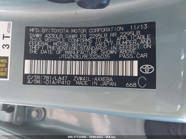 Toyota Prius V Two/three/five 2014 JTDZN3EU9E3326035 Image 15