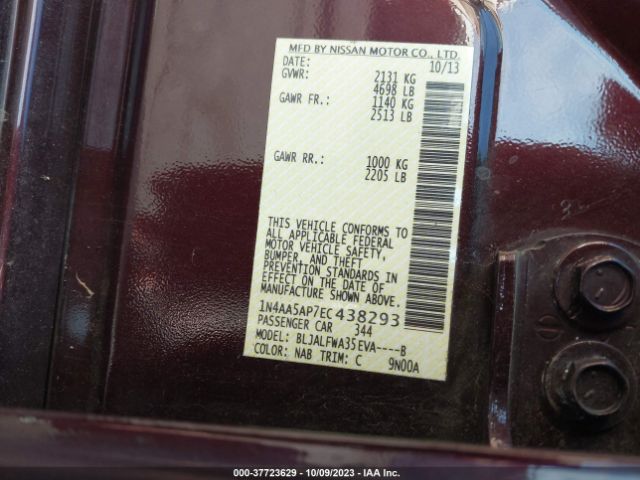 1N4AA5AP7EC438293 Nissan Maxima 3.5 Sv