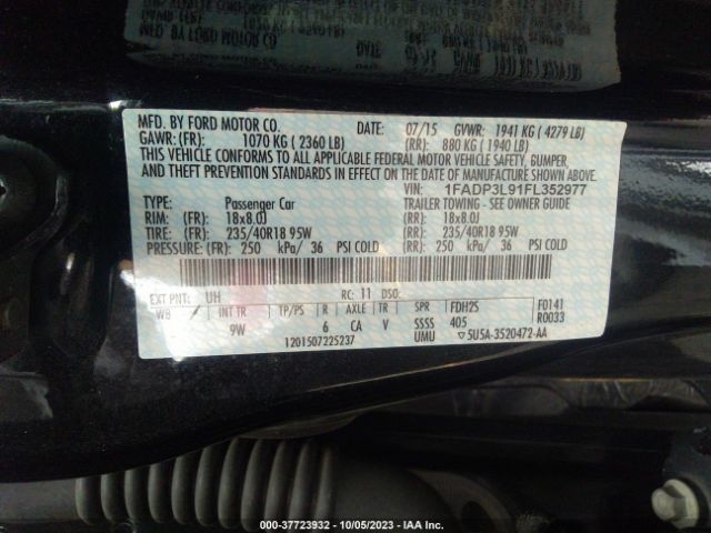 1FADP3L91FL352977 Ford FOCUS ST