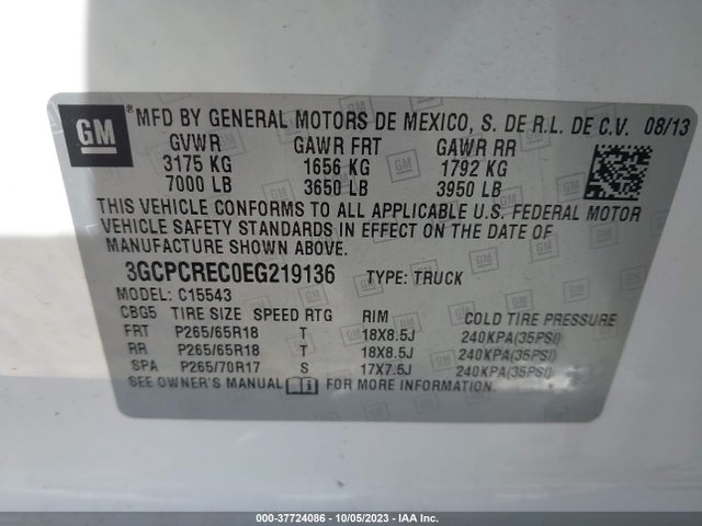 Chevrolet Silverado 1500 Lt 2014 3GCPCREC0EG219136 Image 9