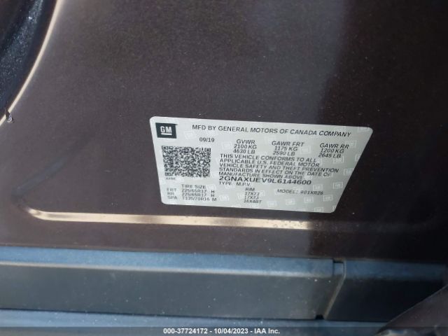 2020 CHEVROLET EQUINOX 2GNAXUEV9L6144600 Photo 8