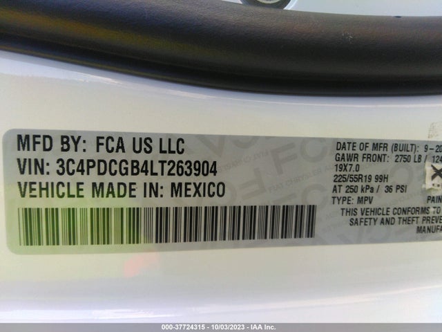 Dodge Journey Crossroad 2020 3C4PDCGB4LT263904 Image 9